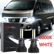 6000K white LED Front Headlight Bulbs 12V - 32V set of 2 FOR Nissan Urvan NV350 2012 2013 2014 2015 