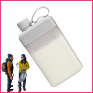 Flat Water Bottle 450ml Rectangle Water Bottle Flat Design Water Bottle For Drinking On The Go Trave