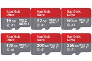 現貨 SanDisk A1 Ultra 128G 64G 32G 16G micro SD C10 140MBs 記憶卡