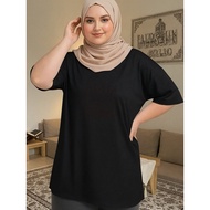 2X119 [AIYOU] XL-5XL T Shirt Baju Perempuan Style Tshirt Woman Korean Style Plus Size Wanita Women C