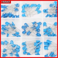 YRBWD 180PCS Capacitors Assortment Kit, 100PF-10000PF 15 Value High Voltage Capacitors, Blue 1kV Cap