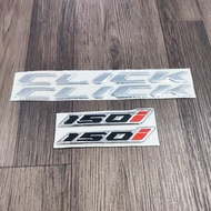 (HCM) BỘ SƯU TẬP TEM CHỮ CLICK THÁI NỔI DẺO TEM CÁNH CHIM HONDA WINGS VÀ CẶP SỐ 125i 150I ĐỘ MÀU BẠC