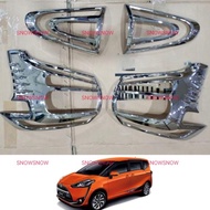 Toyota Sienta 2016 2022 Chrome Tail Lamp Garnish