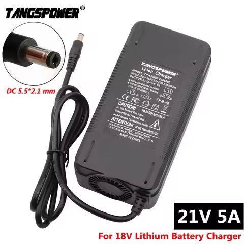 21V 5A lithium battery charger 5 Series 100-240V 21V5A battery charger for lithium battery with LED 