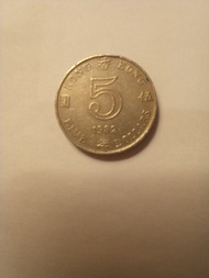 這是一枚1982 年發行的香港伍圓硬幣，屬於收藏品。 

硬幣面值：5 港元

發行年份：1982