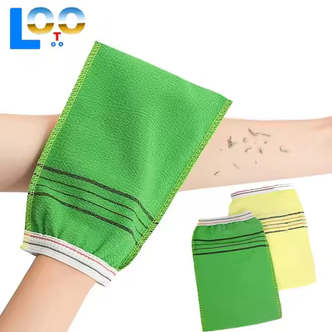 5Pcs Exfoliating Bath Pad Towels Set Korean Italy Asian Exfoliating Bath Washcloth Body Scrub Shower