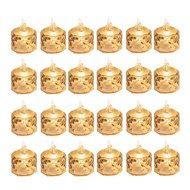 24 Pcs Led Tealight Candles Battery Operated Smokeless Candle Lamp for Valentines Weddings Dining Ta