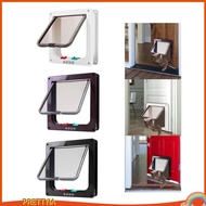 [PrettyiaSG] Pet Door Cat Dog Flap Door Lockable Corridor Window Gate Kitten Gate for Interior Exter