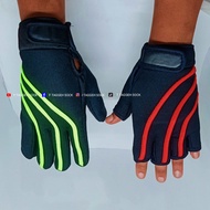 Masterpiece44 - 12 Pairs of FULL Finger and Half Finger Striped Motorcycle Gloves/ Gloves