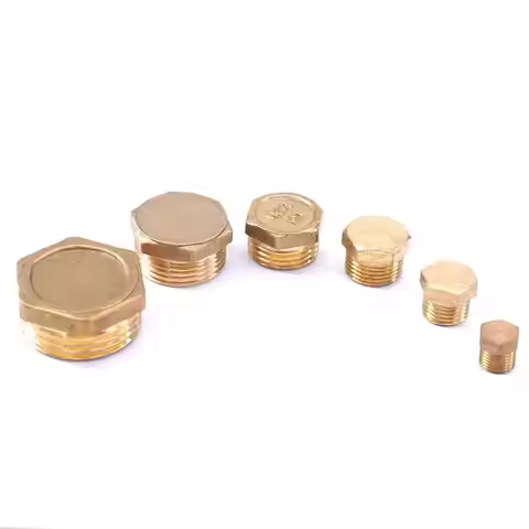 (2) M5x0.8 M6 M8 M10 M12 Male Pitch 1.0/1,25/1.5/1.75 Brass Pipe Countersunk Plug Hex Head Socket En