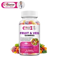 Alliwise Fruit &amp; Veggie Superfood Gummies Vegan Supplement With Antioxidants for Energy, Cognitive Clarity, Immunity &amp; Digestion Support
