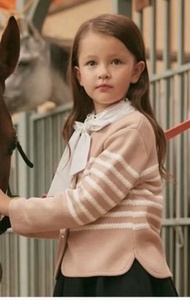 韓國DAKS｜兒童26春款英倫風針織開衫外套