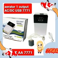aerator AC DC 1 output recent AA 7771 pompa udara AC DC