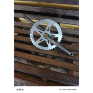 Old school bmx bike crankset marking jm 165b antiq