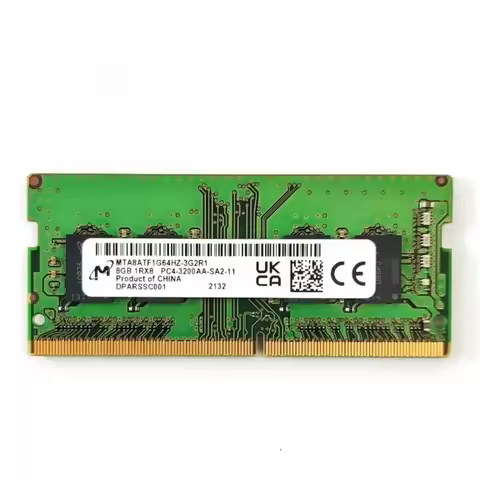 Micron DDR4 ram 8GB 3200Mhz 260Pin 1.2V Laptop memory ddr4 8GB 1RX8 PC4-3200AA-SA2-11 SODIMM noteboo