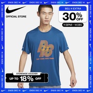 Nike Dri-FIT Kaos Pria Running Energy Rise 365 Short-Sleeve Running - Court Blue [FN3295-476]