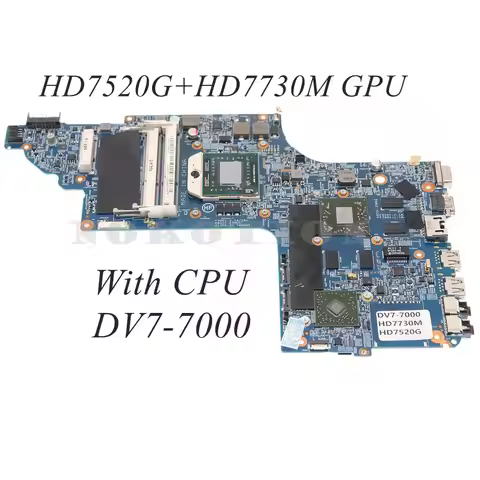 11277-SE 48.4SV01.0SE MAIN BOARD for HP DV7 DV7-7000 Laptop Motherboard Socket FS1 HD7520G+HD7730M G