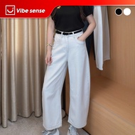 Vibe Sense Women's Curved Jeans, Baggy Curved Jeans VBQ421