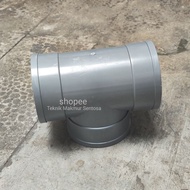 Pralon Tee 3" - 4" T PVC 3 Inch 4 Inch Three-Prong Pipe Connection