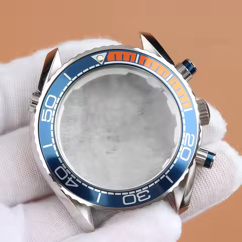 45.5mm VK63 Diving Case For Seamaster 600 Case For Seamaster 300 VK63 VK64 Quartz Movement 33mm Dial
