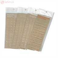 [COD] Keyboard Letter Sticker Transparent Korean Hebrew Laptop Accessories For PC Dust Protection La