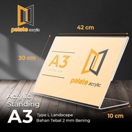 Acrylic Acrylic Brochure A3 landscape slanted model