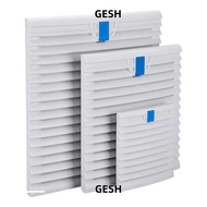GESH Cabinet Ventilation Filter, Without Fan White Shutters Fan Grille, ABS Fan Filter