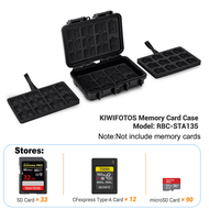 Kiwotos ที่เก็บของการ์ดความจำความจุขนาดใหญ่76การ์ด SD ขนาดเล็ก22การ์ด SD และ16 CFexpress Type-B/ การ