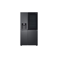 LG Net 635L Side-by-Side with InstaView & Door-in-Door™ in Matte Black Finish fridge GC-X257CQES