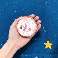 粉紅花語兔/玫瑰金.分格收納盒.可拆式隨身藥盒. 耳環飾品收納盒