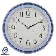 Seiko Blue Round Wall Clock QXA576L QXA576LN