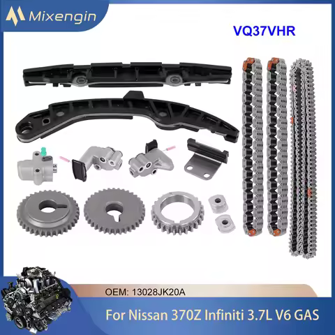 Engine Timing Chain Kit For Nissan 370Z Infiniti 3.7L V6 GAS VQ37VHR 07-20 EX35 EX37 FX35 FX37 G35 G