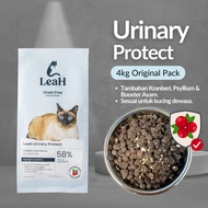 LeaH 4kg Urinary Protect Makanan Kucing Tanpa Bijirin untuk Jaga Masalah Kencing Grain Free Cat Food