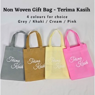 Terima Kasih Non Woven Gift Bag (10PCS/PACK) Wedding Gift Bags Doorgift Bag Goodies Bag Gift Beg Kah