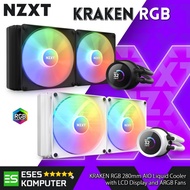 Nzxt KRAKEN 280 RGB Black/White 280mm AIO Liquid Cooler with LCD Display and ARGB Fans