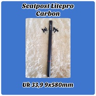 Litepro Carbon Seatpost 33.9 x 580mm Folding Bike Seat Post Seli Fnhon Dahon Tern Pikes