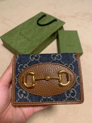 Gucci 馬銜扣1955卡片套銀包