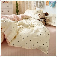 Plaid comforter cover Checkerboard/Polka dots Queen size Square duvet cover