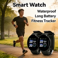 Smart Watch Color Round Screen Step Sports Heart Rate Blood Pressure Monitor Sleep D18 Badge 1.44 In
