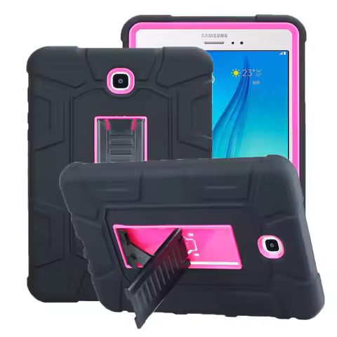 New Hybrid Rubber Plastic+Silicone Armor Case For Samsung Tab a 8.0 SM-T350 SM-P350 Cover for Samsun