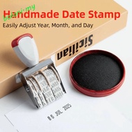 [COD] Self-Inking Rubber Date Stamp, Vintage Practical Digital Date Wheel Stamp, Date Postmark Decor