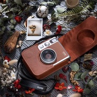 [DJS LIFESTYLE] FUJIFILM INSTAX MINI EVO 富士即影即有菲林相機智能手機無線打印機保護套設計優雅，是完美旅行伴侶。這款保護套採用優質合成皮革製成，採用經典的啡色，