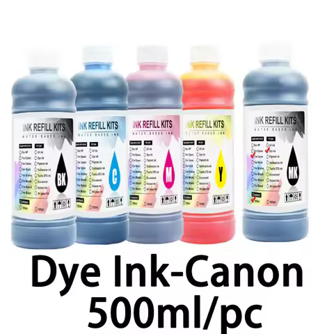 500ML Refill Dye Ink for Canon PG-275 CL-276 PG-245 CL-246 PG-210 845 846 445 446 815 816 40 41 243