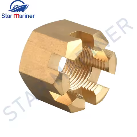 90171-18M04-00 Nut Castle For Yamaha Outboard Motor 2T 100-300HP 4T F75- F350 90171-18M04 Boat Engin