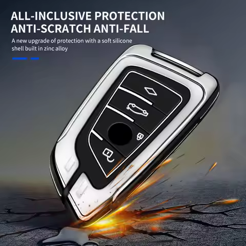 Zinc Alloy Car Key Case Cover Key Holder Shell Accessorie For BMW 1 3 5 6 X1 X3 X5 X6 X7 Series G20 