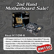 🌟[USED]🌟Asus Motherboard H81M-K / 2nd Hand Asus Motherboard H81M-K / Motherboard Socket 1150 / Intel