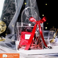 PVC Mica Bag Transparent PVC Mica Bag/ Clear Bag/ Transparent Bag/ Hampers Bag/ Transparent Goodieba