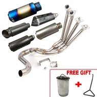 NEW CBR 650R Motorcycle Full Exhaust System Header Pipe Front Pipe with Exhaust Fit for HONDA CBR650F CB650F CBR650R 201