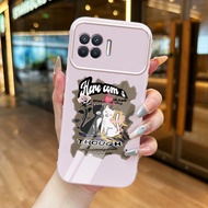 Casing hp for OPPO A93 2020 Reno 4F Reno 4 Lite F17 Pro Cat Case YANG again opens love Anti Drop Sil