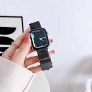 สายรัดโลหะแบบเลื่อนของ Milan สำหรับสายคาด Apple Watch 49มม. 45มม. 44มม. 41มม. 40มม. 42มม. 38มม. สายนาฬิกาสำหรับ Apple Watch Series Ultra 2 9 8 7 6 5 4 3 SE 2 1อุปกรณ์เสริมของสมาร์ทวอทช์